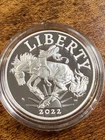 2022-P Proof American Liberty 1 oz Silver Medal Box, OGP & COA