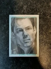 BATTLESTAR GALACTICA JAMIE BAMBER SKETCH CARD BY CHRIS HENDERSON ACEO PSC