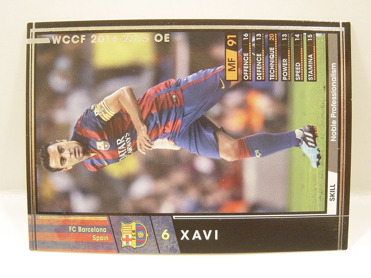 Panini WCCF 2014-15 Xavi Hernandez Creus 1980 Spain No.6 FC