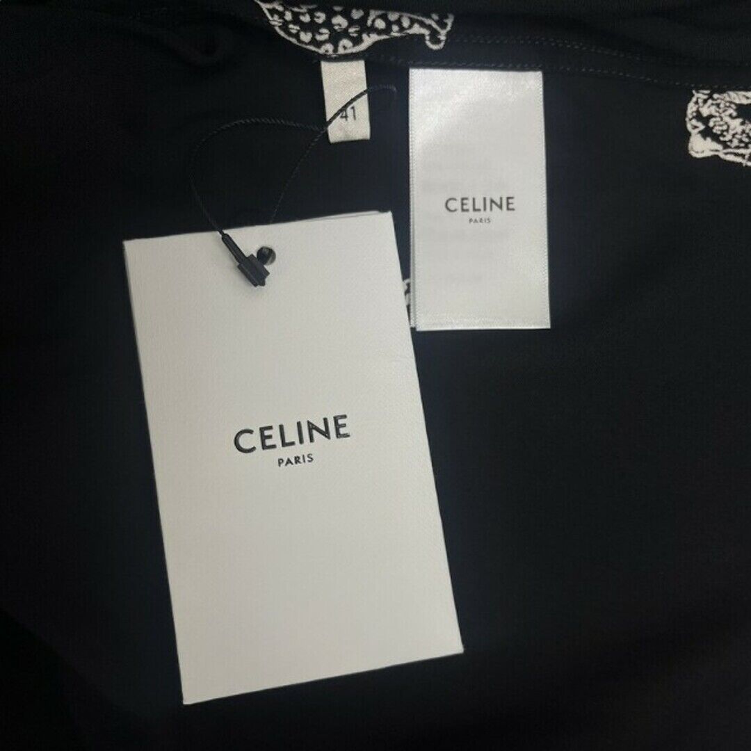 Celine 22SS Overshirt Feeline Print Animal Pattern 41 L Celine 22SS Overshirt Feeline Print Animal Pattern 41 L