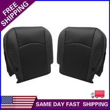 For 2010-2012 Dodge Ram 2500 Laramie Driver Passenger Bottom Leather Seat Cover