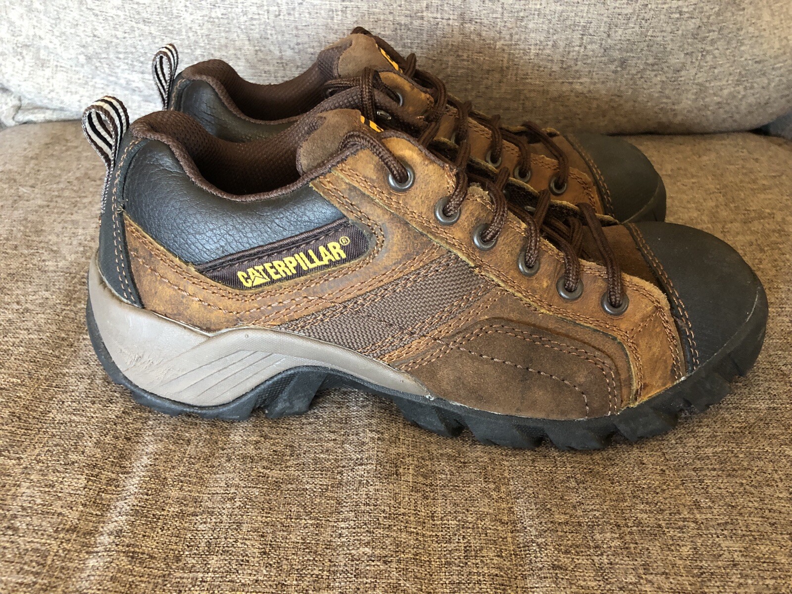 Caterpillar Women's Composite Toe Work Shoes Dark Brown Size 7 W/o