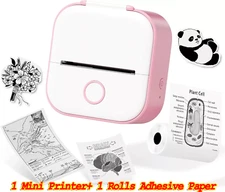 Phomemo T02 Thermal Photo Printer Print Pod Sticker Printer+1 Roll Paper Lot