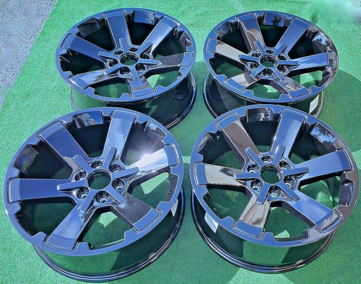 【超美品】新品タイヤ付き 22インチ シルバラードGMC エスカレード Set Black 22 inch Cadillac Escalade Wheels GMC Yukon Tahoe