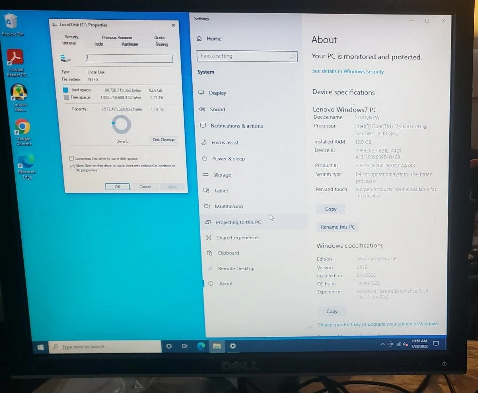 Lenovo IdeaCentre K330 2TB, Intel Core i7 2nd Gen., 3.4GHz, 12GB PC Desktop - Image 2 of 4