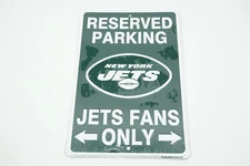New York Jets Fans Only Reserved Parking Sign NFL Metal Man Cave Garage