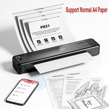 Phomemo P831 Wireless Portable A4 Bluetooth Printer Inkless Or Ink Print lot