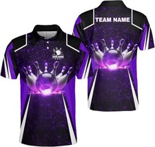 Custom Bowling Polo Shirts for Men and Women Personalized Team Name Gift Unisex