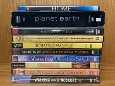 10 DVD Planet Earth Invented Fellowship Secrets Powaqqatsi Expo Dinosaurs