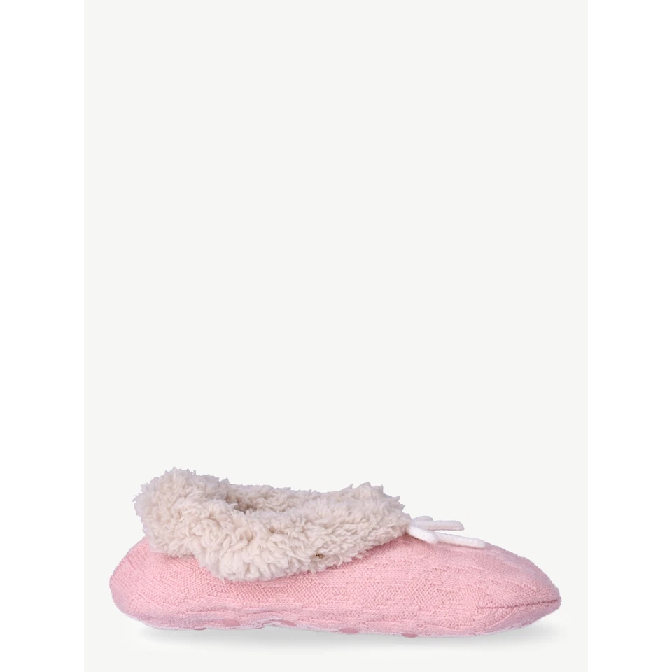 Женские вязаные носки-тапочки Joyspun, упаковка 2 шт., многоцветные, размер 4-10 - Изображение 4 из 4