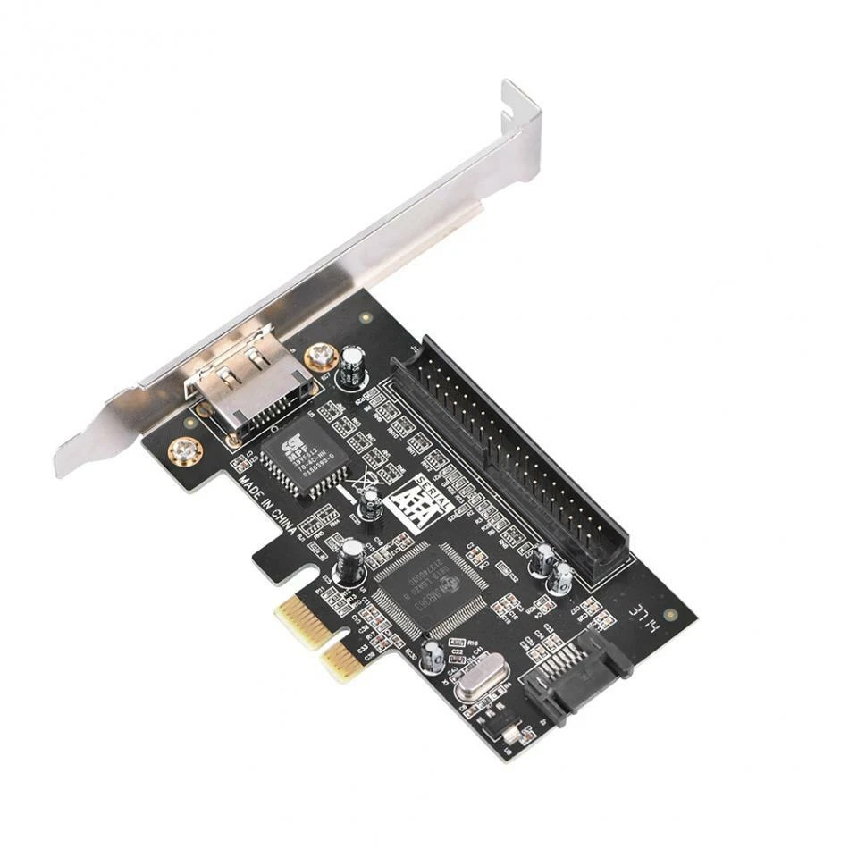 IDE ATA133+SATA2.0+eSATA Combo to PCI-express Controller Raid Card JMB363 Chip - Image 2 of 4