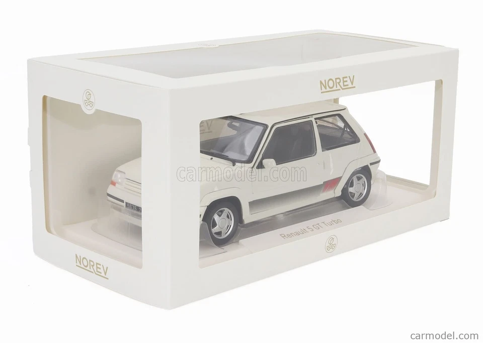 RENAULT SUPERCINQE GT TURBO 1989 PANDA WHITE 1:18 Norev 185206R Die Cast 1/18 - Immagine 2 di 4