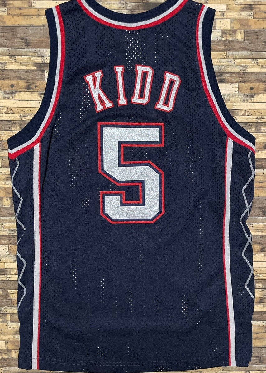 NETS KIDD ユニフォーム 2001-05 New Jersey Nets Kidd #5 Champion Jersey (Alternate) Y