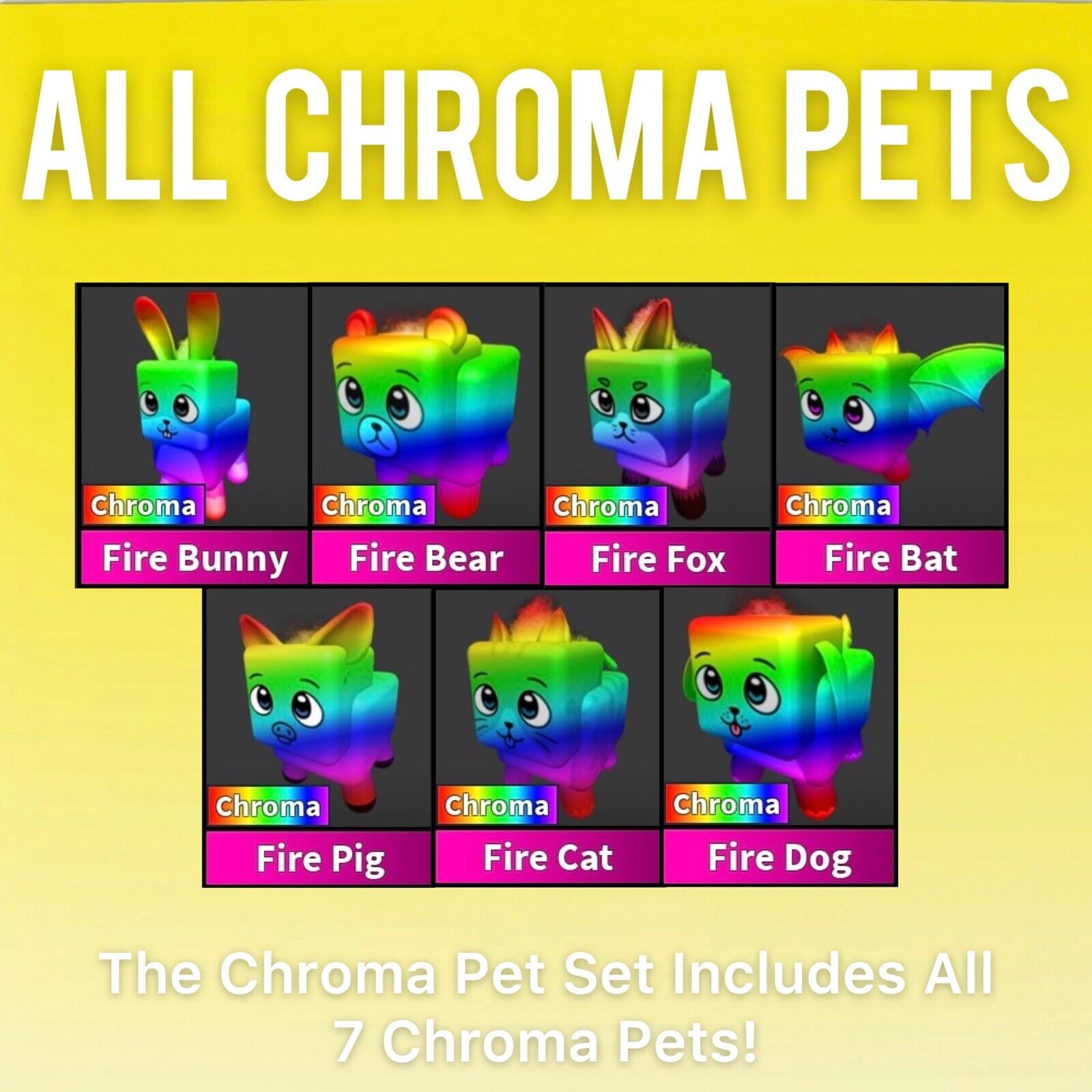 Pet  MM2 [ Chroma Fire Bear] - Game Items - Gameflip