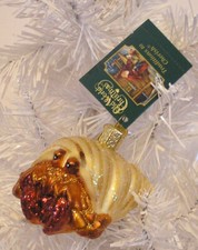 HERMIT CRAB IN SHELL - OLD WORLD CHRISTMAS BLOWN GLASS ORNAMENT NEW W/TAG 12537