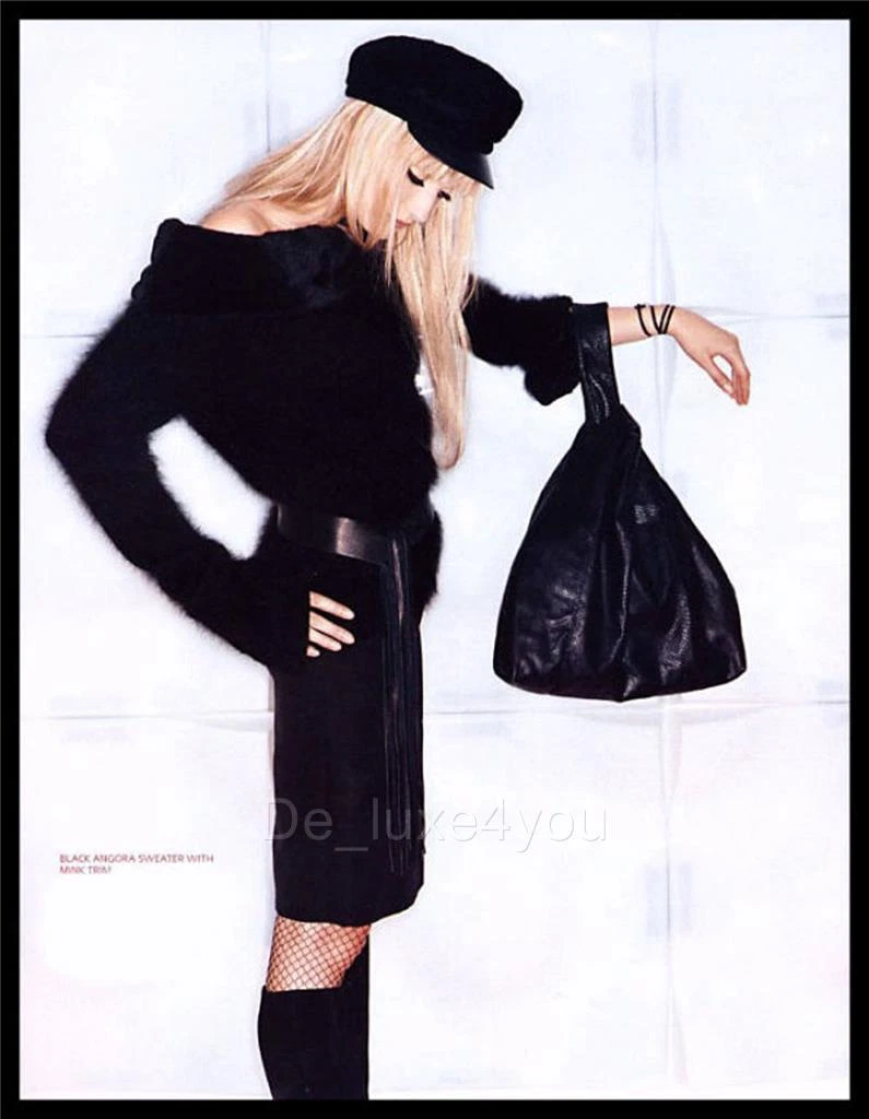 Pull le plus luxueux Tom Ford pour Gucci noir angora et fourrure de vison taille M