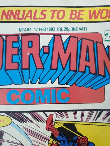 Spider-Man TV Comic Weekly #467 - FEB 1982 - Rare Marvel UK Poor No Centre Pages - Picture 3 of 3