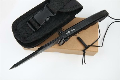 10'' New N690 Steel 5MM Blade T6061 Aluminum Handle Tactics Folding Knife VTF08 - Picture 6 of 9