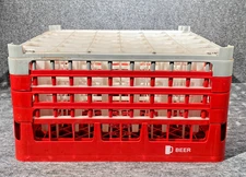 Vollrath Plastic 36 Comp Dishwasher Glass Rack Height 9" BEER