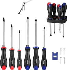 WORKPRO 11PCS Precision Magnetic Screwdriver Set Slotted Phillips Torx CRV Steel