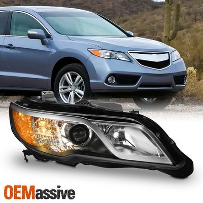 For 2013-2015 Acura RDX [Halogen Type] Projector Black Headlight Passenger Right