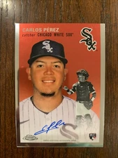 2023 Topps Chrome Platinum Carlos Perez Rookie Auto RC #CPA-CP Chicago White Sox