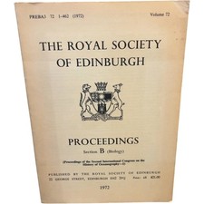 The Royal Society of Edinburgh Proceedings Section B Biology 1972