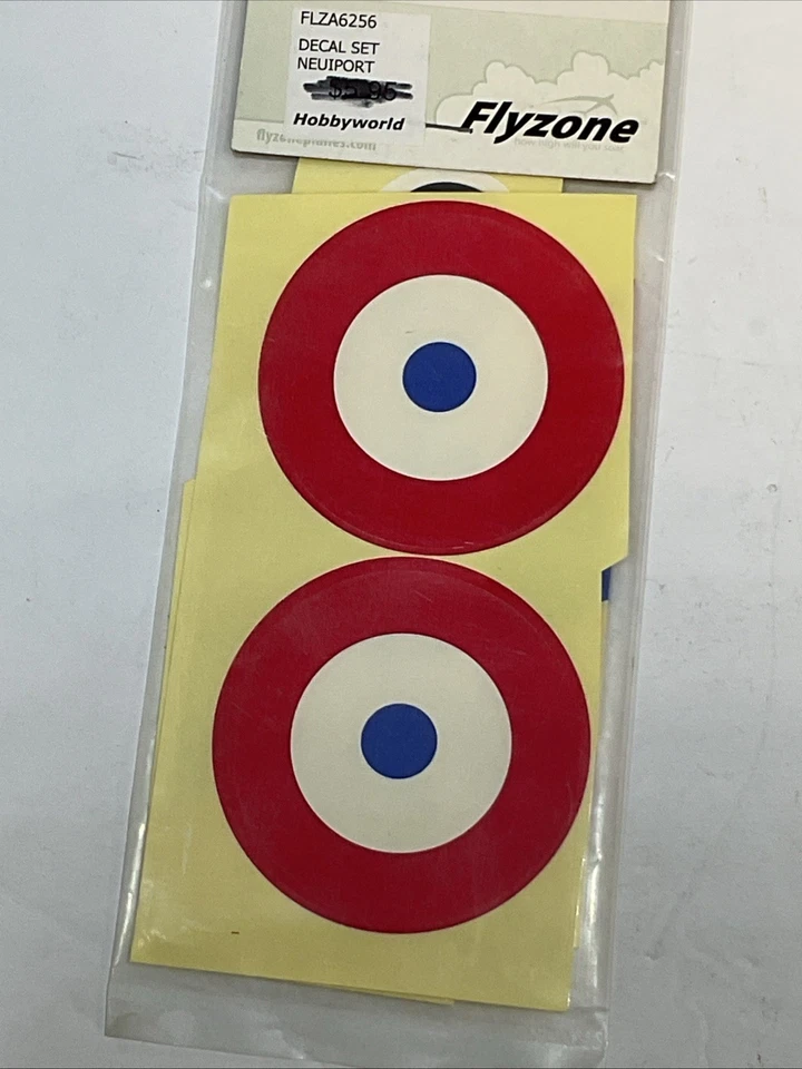 Lot of 2 New Flyzone Micro Nieuport R/C Airplane Parts - Control Horns, Decals - Image 4 of 4