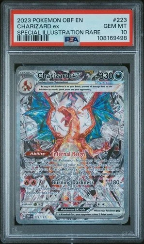 PSA 10 Charizard ex - 223/197 - Obsidian Flames - Pokemon - Read Description