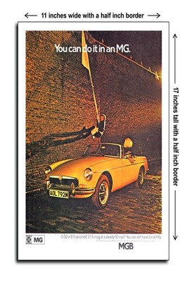 1974 MG MGB You Can Do It - 11x17 Poster