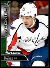 2016-17 PARKHURST GREEN ROOKIE Zach Sanford -RC Washington Capitals #392