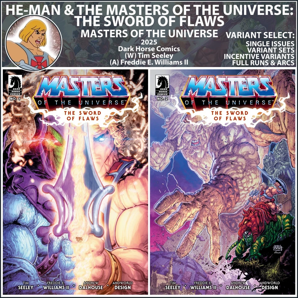 MOTU: The Sword of Flaws (2025) #1 2 Dark Horse Comics COVER SELECT