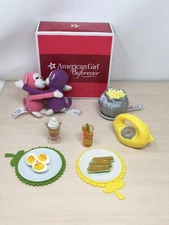American Girl Doll Julie Beforever Snack Set Lot  Phone Monkeys Play Food Box