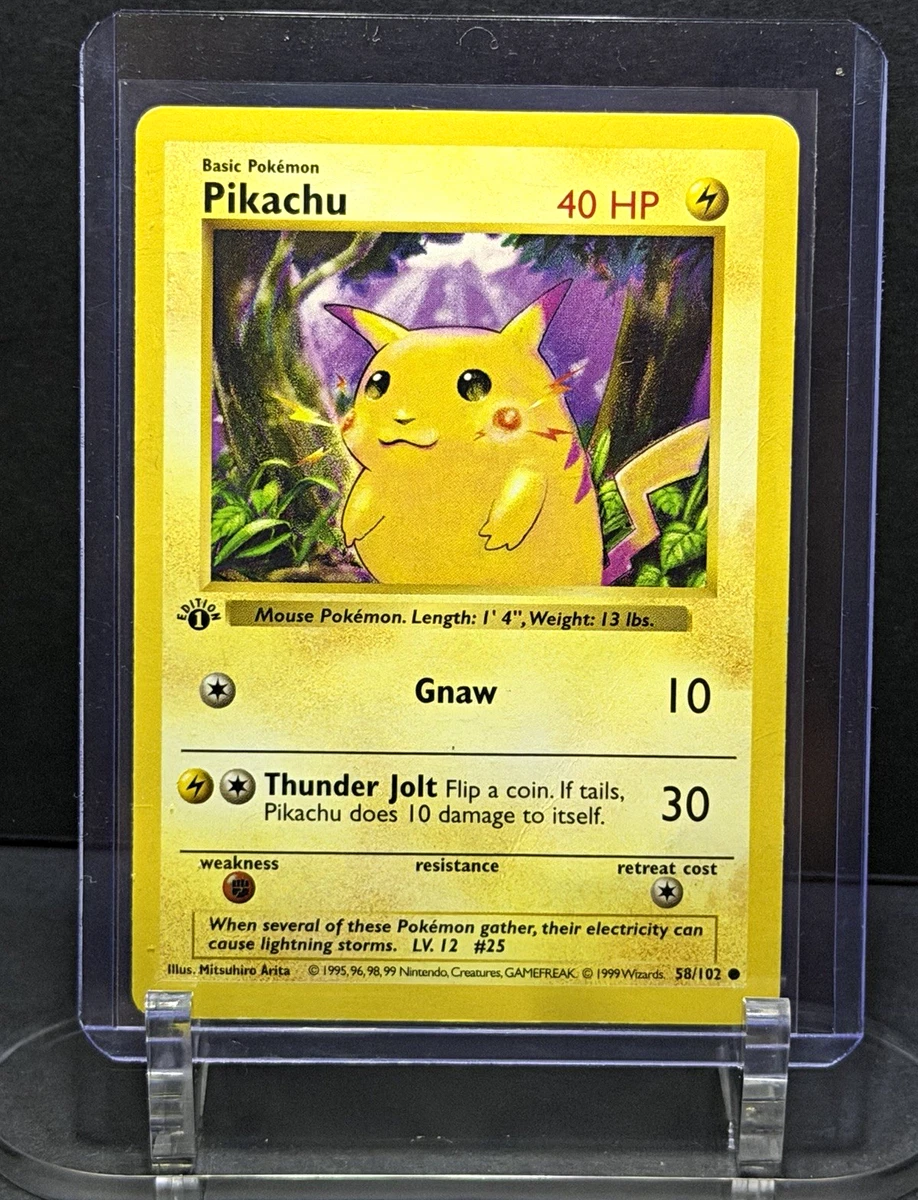 Pokémon Pikachu Pokémon TCG Base Set Individual Collectible Card