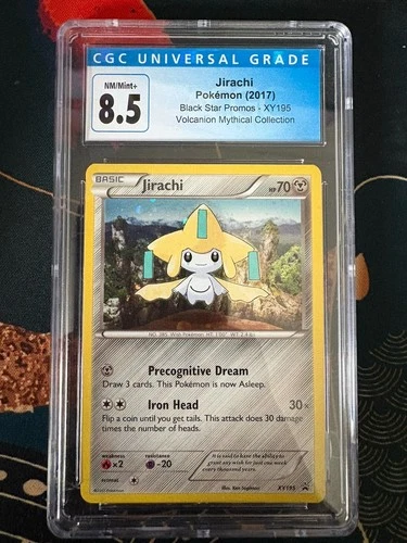 Pokémon Jirachi Black Star Promo XY195 Volcanion Mythical Collection CGC 8.5