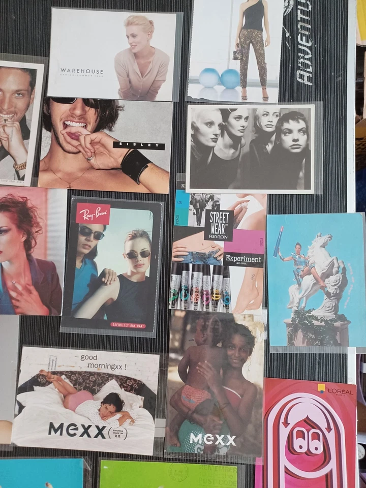 Vintage Perfume/Makeup/Fashion Promo Postcards x 34,Sisley,Joop etc,Mostly Used  - Image 3 of 4