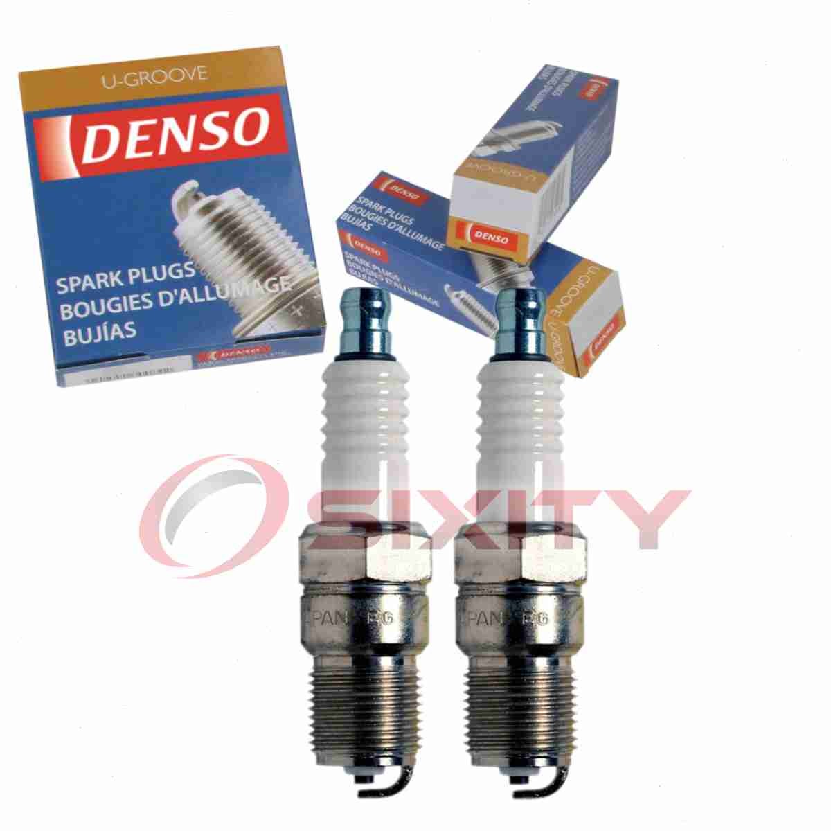2 pc DENSO 5022 Standard U-Groove Spark Plugs for T16EPR-U AWSF52C AWSF52 co