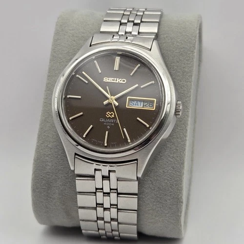 Vintage SEIKO SQ 4004 Quartz Day Date Watch 0903-7039