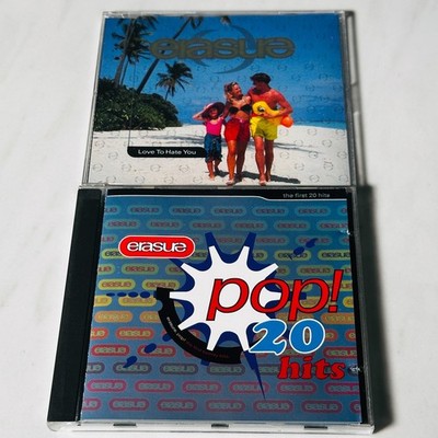Erasure - CD Lot of 2 - Pop! 20 Hits - Love To Hate You (Single)