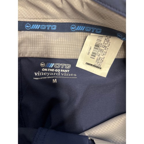 Jogger homme neuf Vineyard vines on the go taille M bleu marine skinny slim leg solid - Photo 6 sur 7