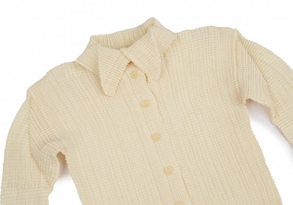 PLEATS PLEASE PLEATS (T.) Stretch Pleated Cardigan Size 3(K-123468) - Image 3 of 4