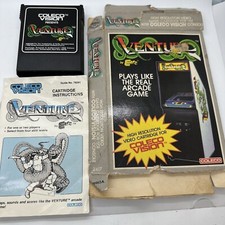 Venture ColecoVision 1982 Video Game Cartridge Manual Box