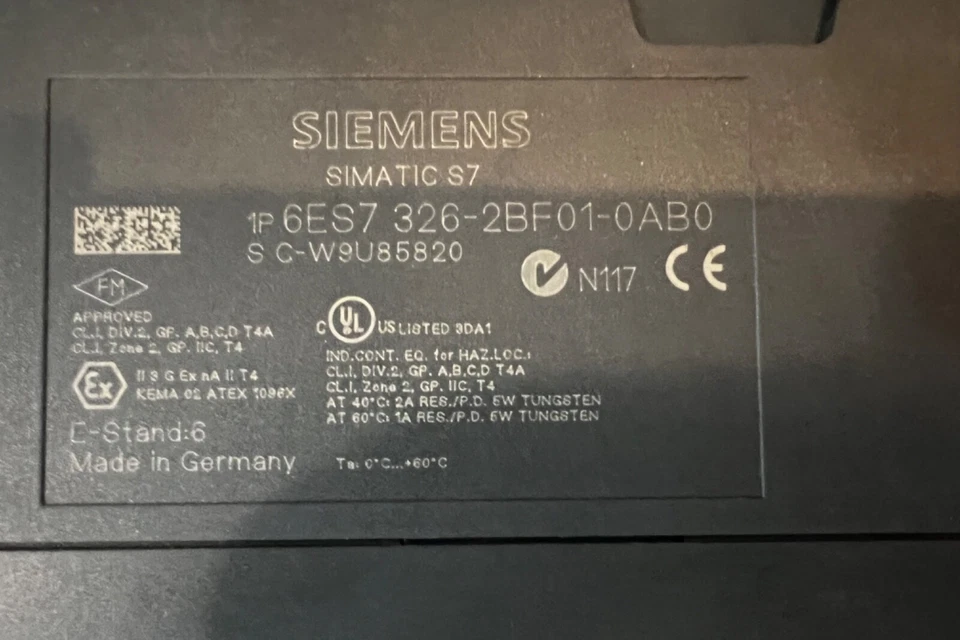 USED Siemens 6ES7 326-2BF01-0AB0. Relay output modul. Tested. Fast shipping - Image 2 of 2