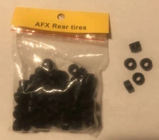 AURORA SLOT CAR AFX SILICONE COMPOUND TIRES REAR  100PC BAG TYCO US-1 ALSO
