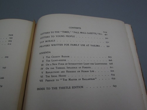 1898 LETTERS AND MISCELLANIES OF ROBERT LOUIS STEVENSON SIGNED 1ST ED SA1752 - Picture 9 of 11