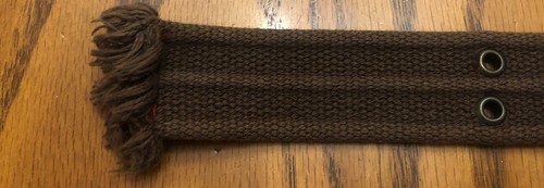 Belt - Boys Medium Brown Canvas Belt 30” - Picture 4 of 4