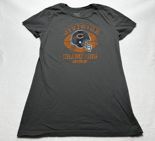Chicago Bears Women Reebok Short Sleeve T-shirt NFL Shirt 2010 NFC Champions - 第 1/8 張圖片