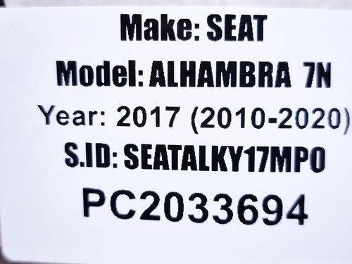 SEAT ALHAMBRA MK2 7N 2010-2020 2.0 DIÉSEL RADIADOR TUBO REFRIGERANTE AGUA 7N0122051S - Imagen 6 de 6