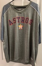 Houston Astros Dynasty Blue/Gray Mens  T-Shirt XXL 2XL