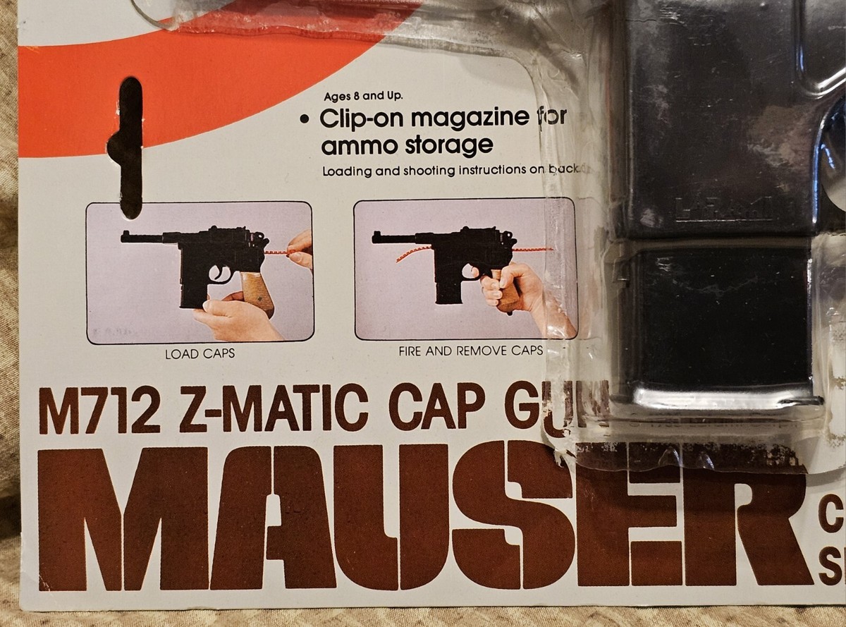 M712 Z-Matic Cap Gun Toy Mauser Collectors Series Larami M712 Z-Matic Cap Gun Toy Mauser Collectors Series Larami